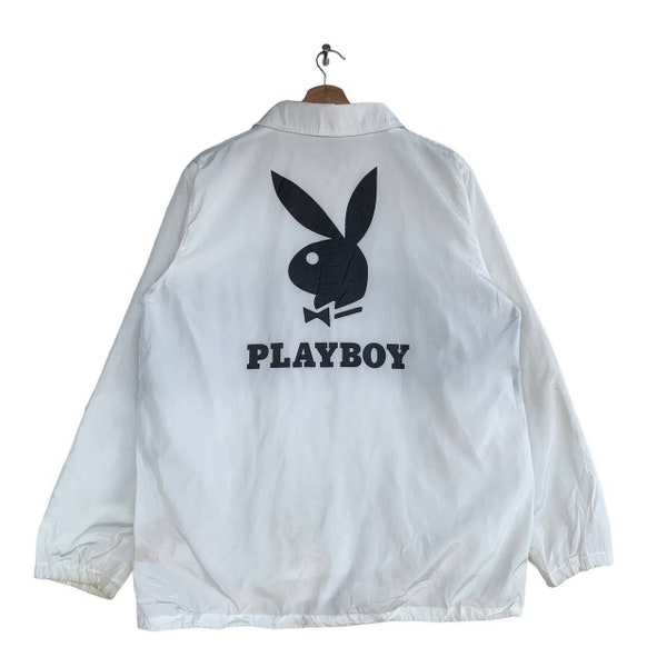 vintage Playboy Bunny Coach Veste vintage Vêtements Sportswear 90s Imprimé Graphique Rétro Style Esthétique Trendy Jacket Streetwear Outfit