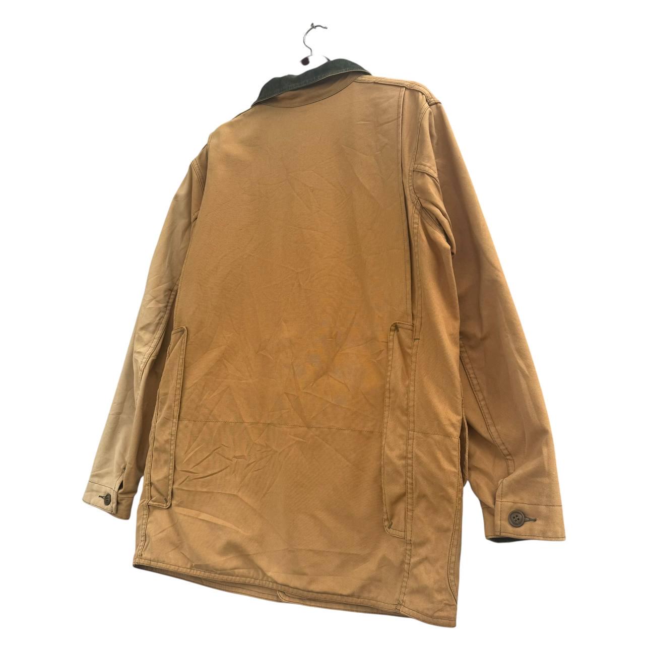 Vintage LL Bean Hunting Canvas Jacket Sun Faded Brown Field Coat