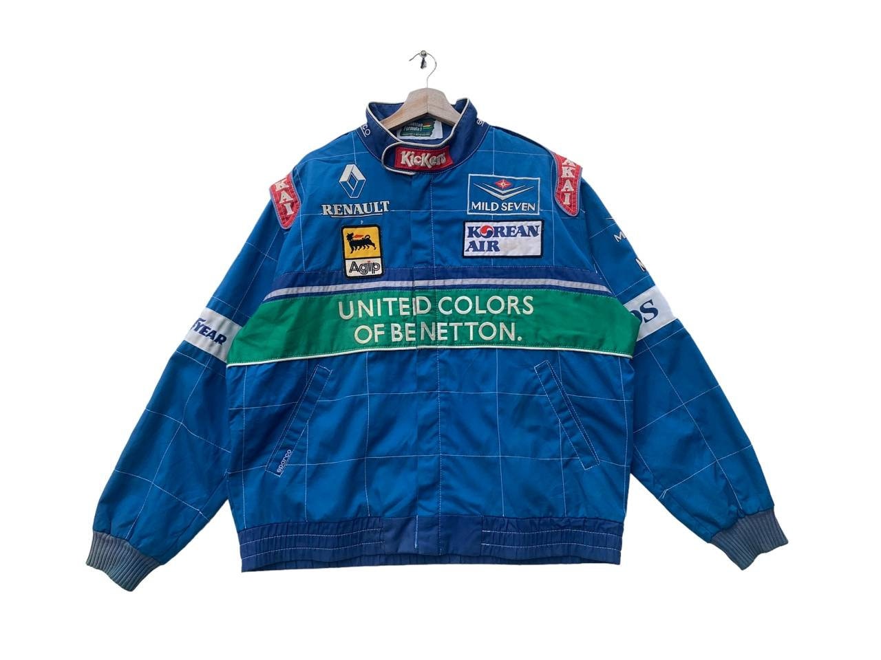 Vintage Benetton Formula 1 Renault Racing Team Jacket - Etsy Vintage Benetton Formula 1 Renault Racing Team Jacket - Etsy