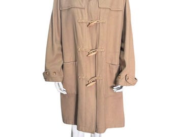 Vintage Polo by Ralph Lauren Duffle Coat Hooded Wool Toggle Jacket
