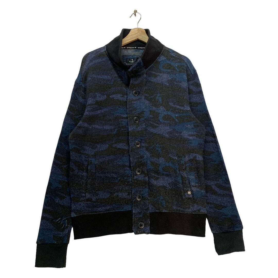 Ambiguous Fleece Button Jacket,medium Size,blue and Black Color Jacket ...