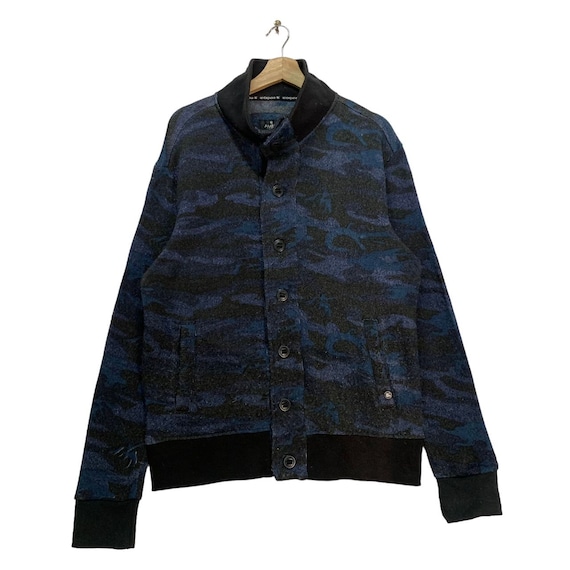 Ambiguous Fleece Button Jacket,Medium Size,Blue a… - image 1