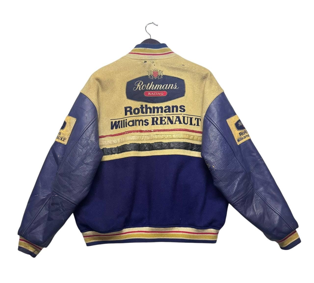 Vintage Rothmans Williams Renault Racing Varsity Wool Jacket F1