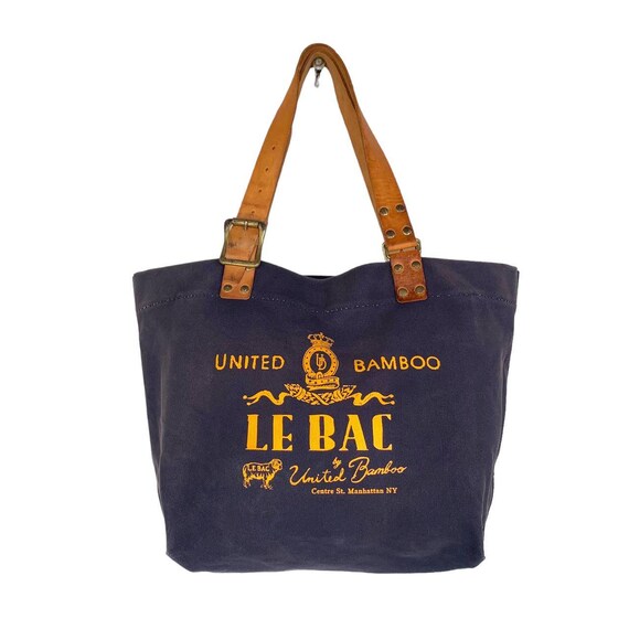 Buy Vintage LE BAC United Bamboo Tote Bag Online in India - Etsy
