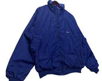 Vintage Patagonia Blue Windbreaker Jacket Men's,90s Streetwear