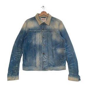 Rare Diesel Disstresed Denim Jacket Vintage Clothing Vintage 90s Denim Jacket Retro Style Jacket American Vintage Authentic Jacket