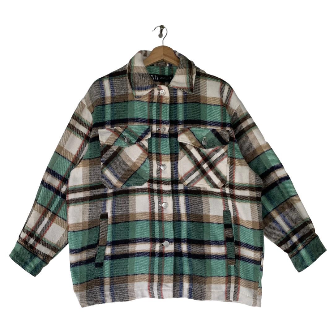Rare Zara Wool Shadow Plaid Jacket 50s Inpired - Etsy Rare Zara Wool Shadow Plaid Jacket 50s Inpired - Etsy