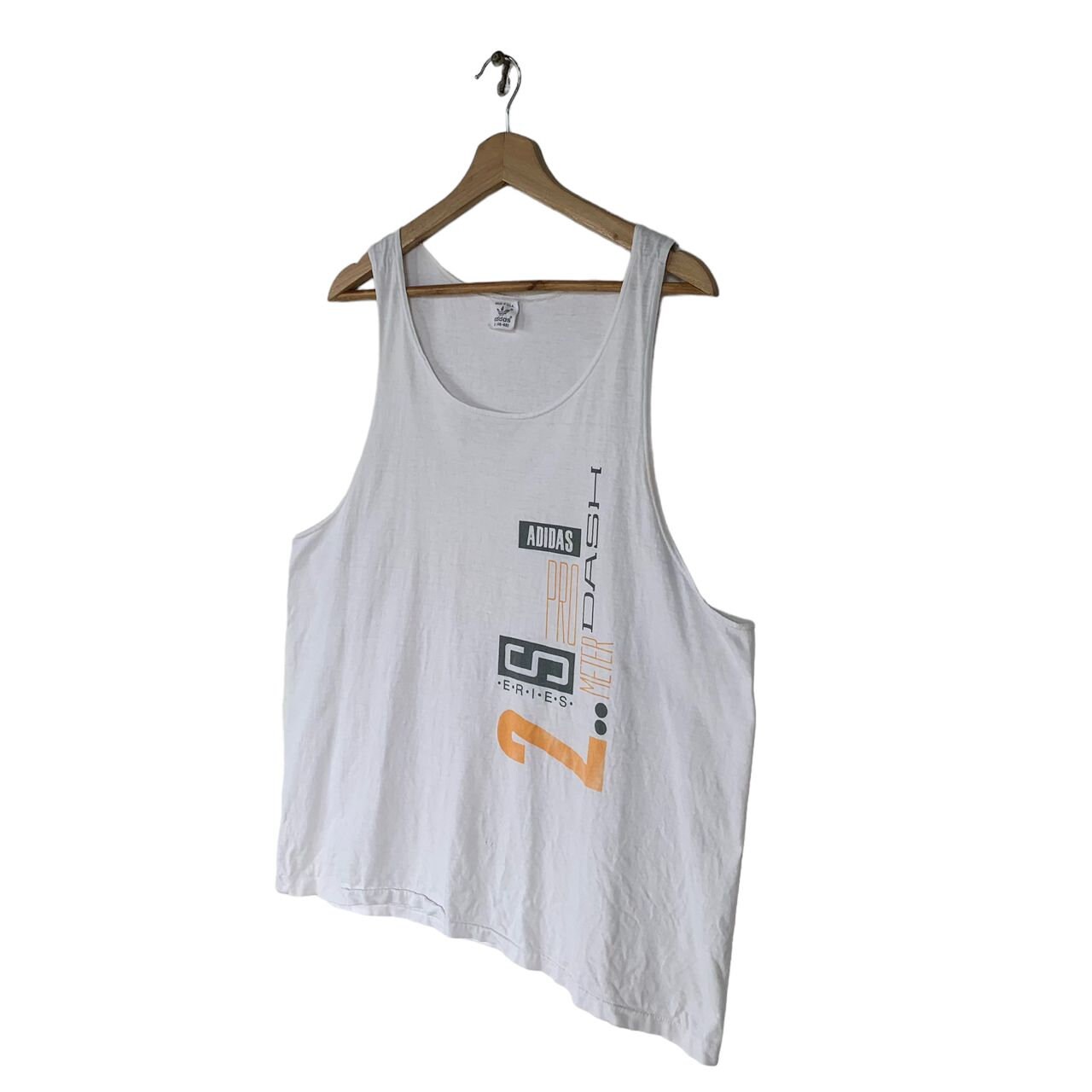 ✅USA製 90s vintage adidas tanktop old Adidas Mens M 90s Vintage Tank Top Made in USA Gym Workout