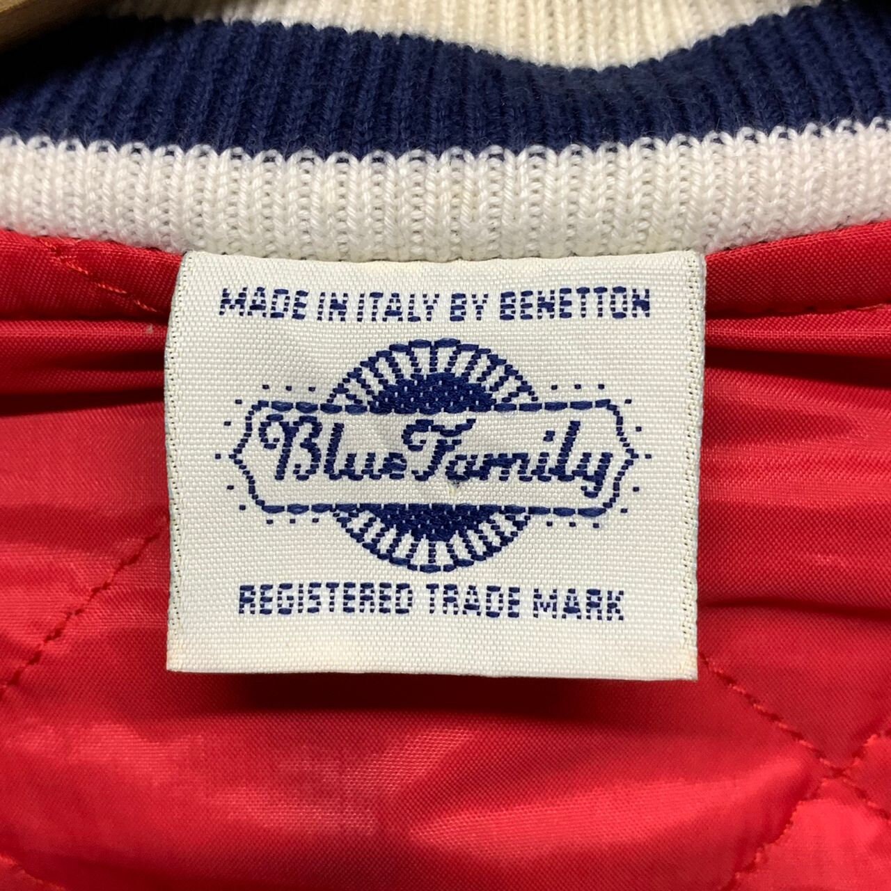 Vintage Blue Family by United Color of Benetton Jacket Made in 