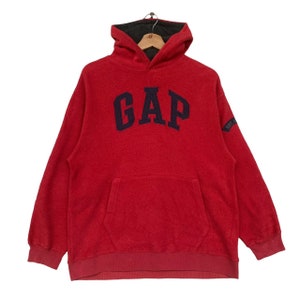 Vintage GAP Fleece Hoodie,Red Color,Pullover Hoodie,Gift