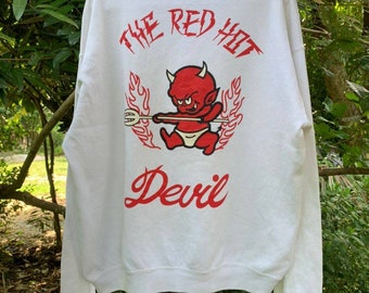 Vintage 90s Dogtown Devil Black Red Xlarge Jersey Dog Town