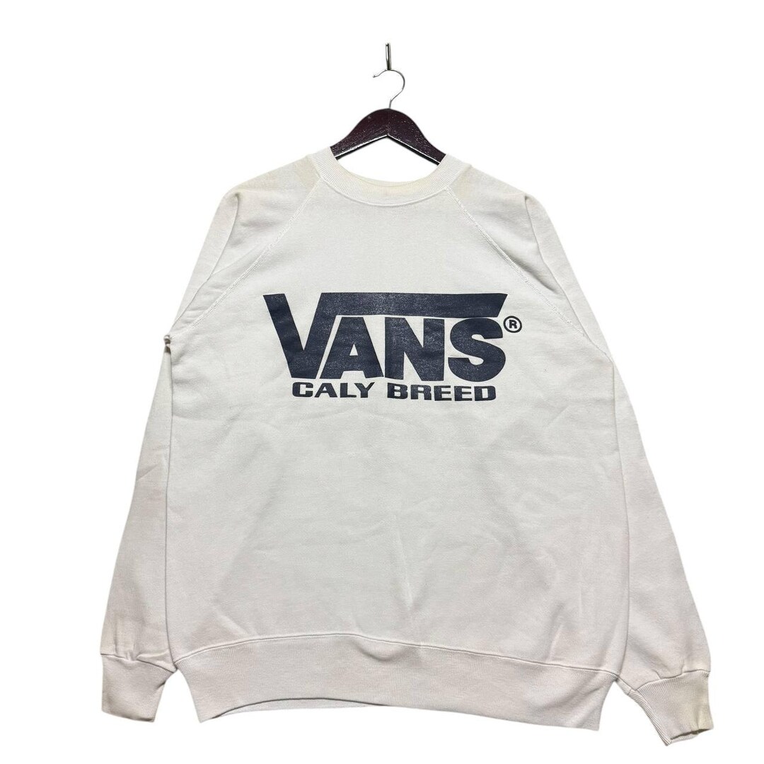 80's Hanesパーカー VANS CALY BREED usa製 L