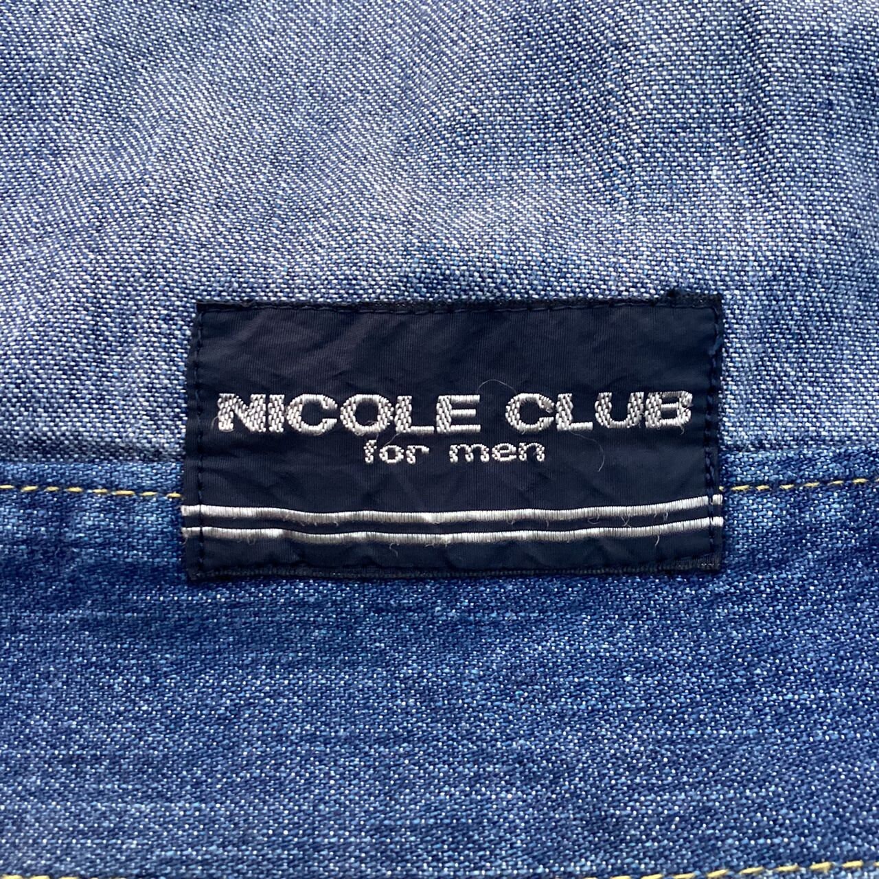 Nice Design Nicole Club for Men Light Denim Jacket,retro Style 