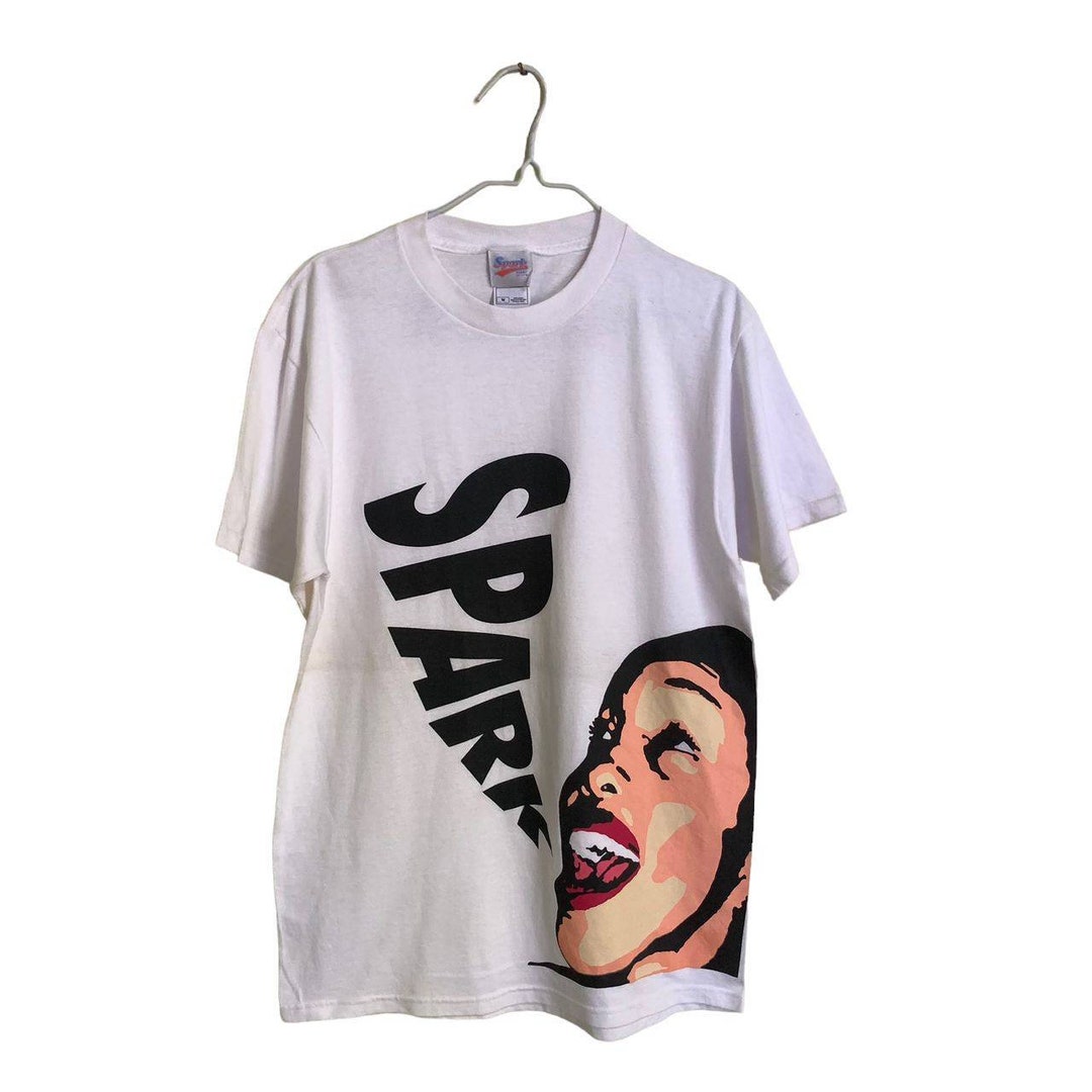 Ameri VINTAGE - AMERI   2018新作MEDI SLIT OVER TEE Vintage 1992 Neil Diamond AOP Tour Tee Measurements: | Depop