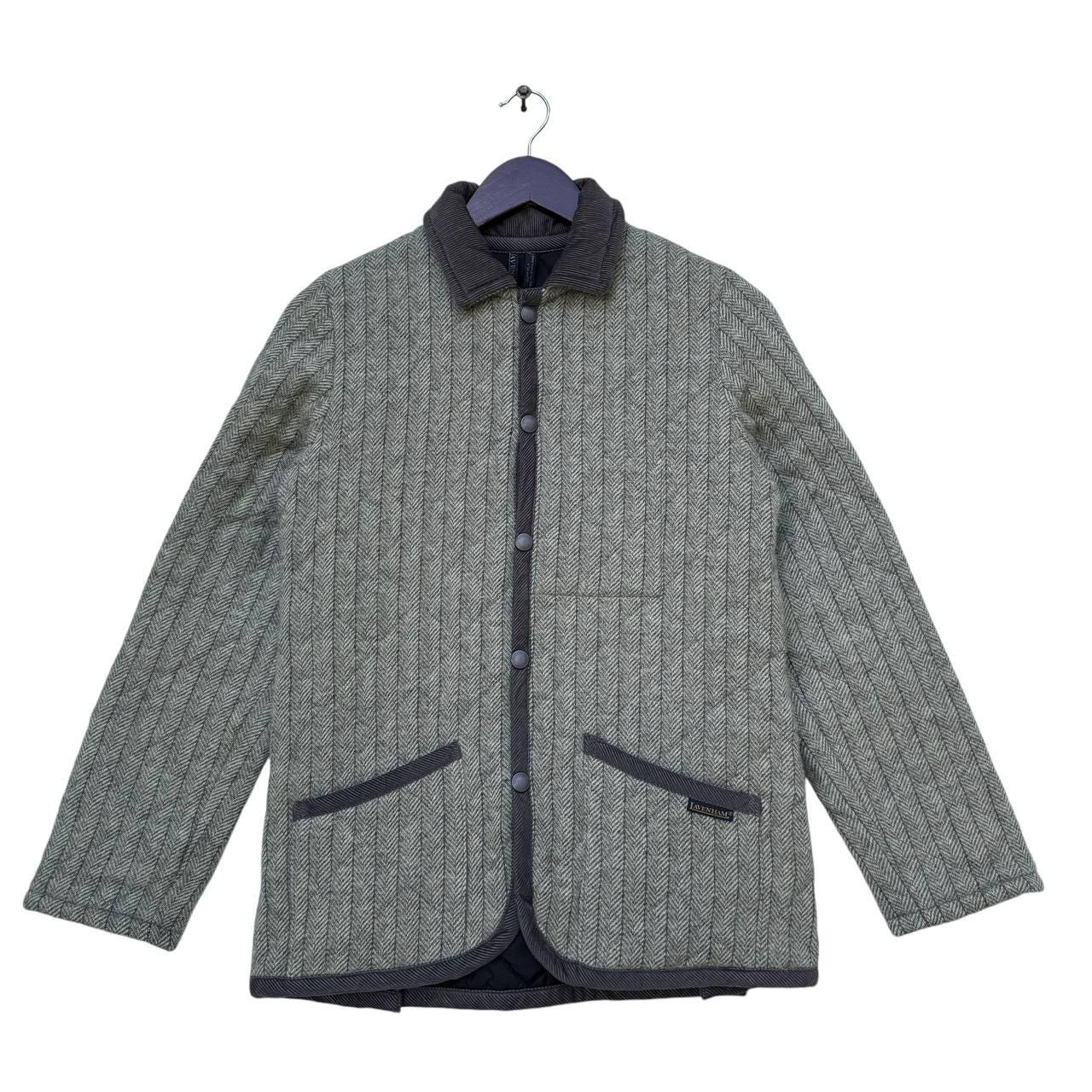 Vintage Lavenham Wool Raydon Herringbone Quilted Jacket Winter