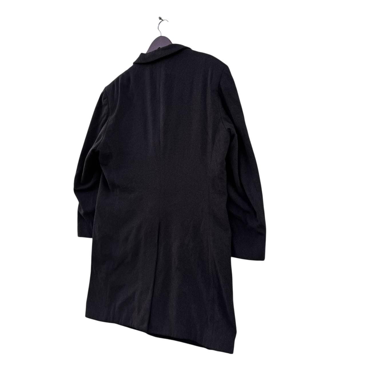 Vintage Yohji Yamamoto Durban AAR Wool Blend Black Overcoat Men