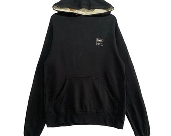 Vintage ONLY NYC Hoodie Small Size Black Color Pullover Hoodie Aesthetic Retro Style Streetwear Hoodie