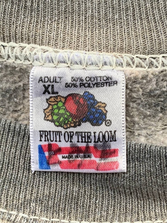Rare Vintage Tye Dye Art Design Sweatshirt Fruit … - image 10