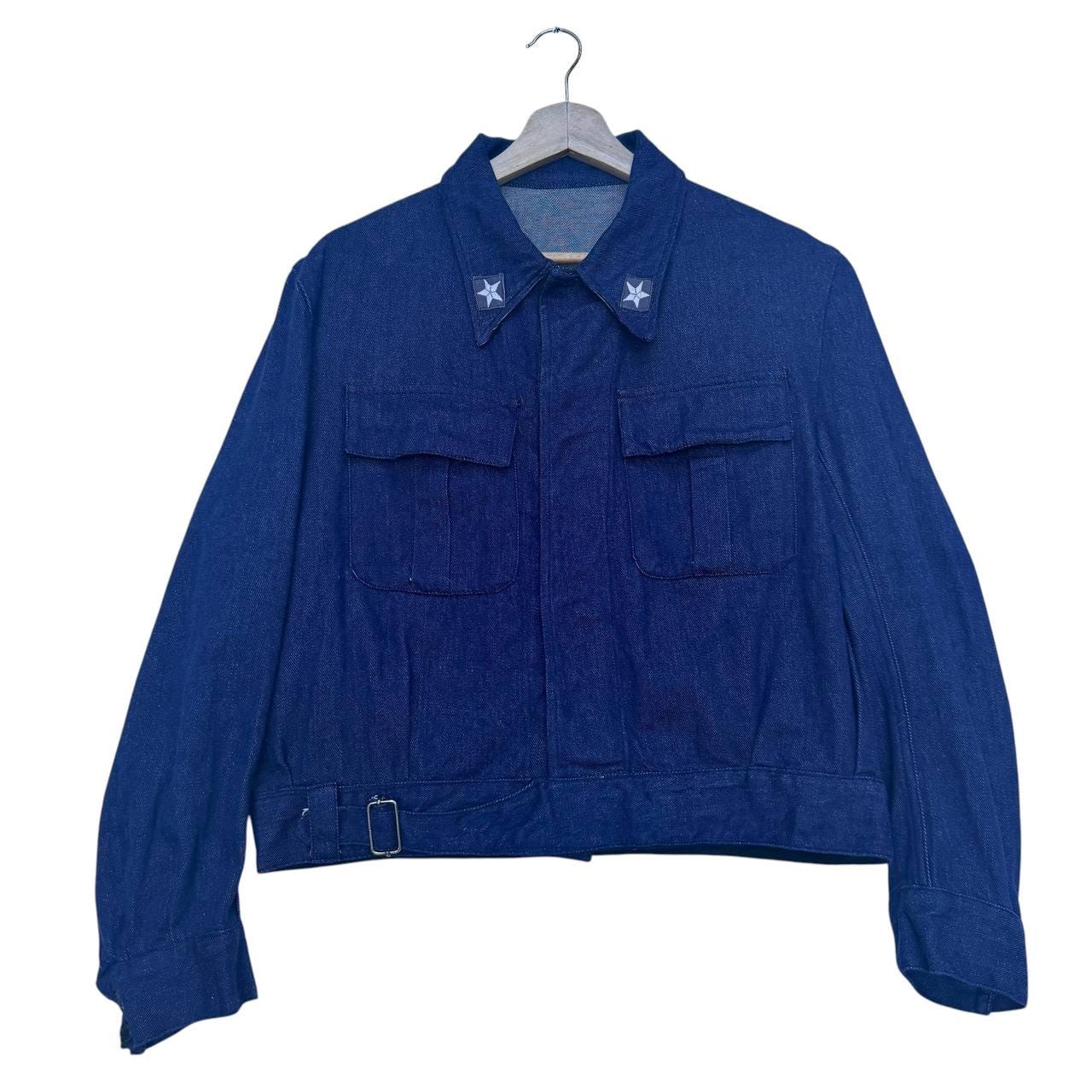 ジャケット・アウター Italian military denim jacket vintage Vintage Marina Militare Macotex Military Denim Jacket Blue,italy