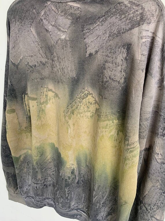 Rare Vintage Tye Dye Art Design Sweatshirt Fruit … - image 7