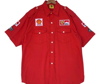 1996 Vintage Ferrari F1 Racing Team offizielles Hemd unter Lizenz für Netten Mann