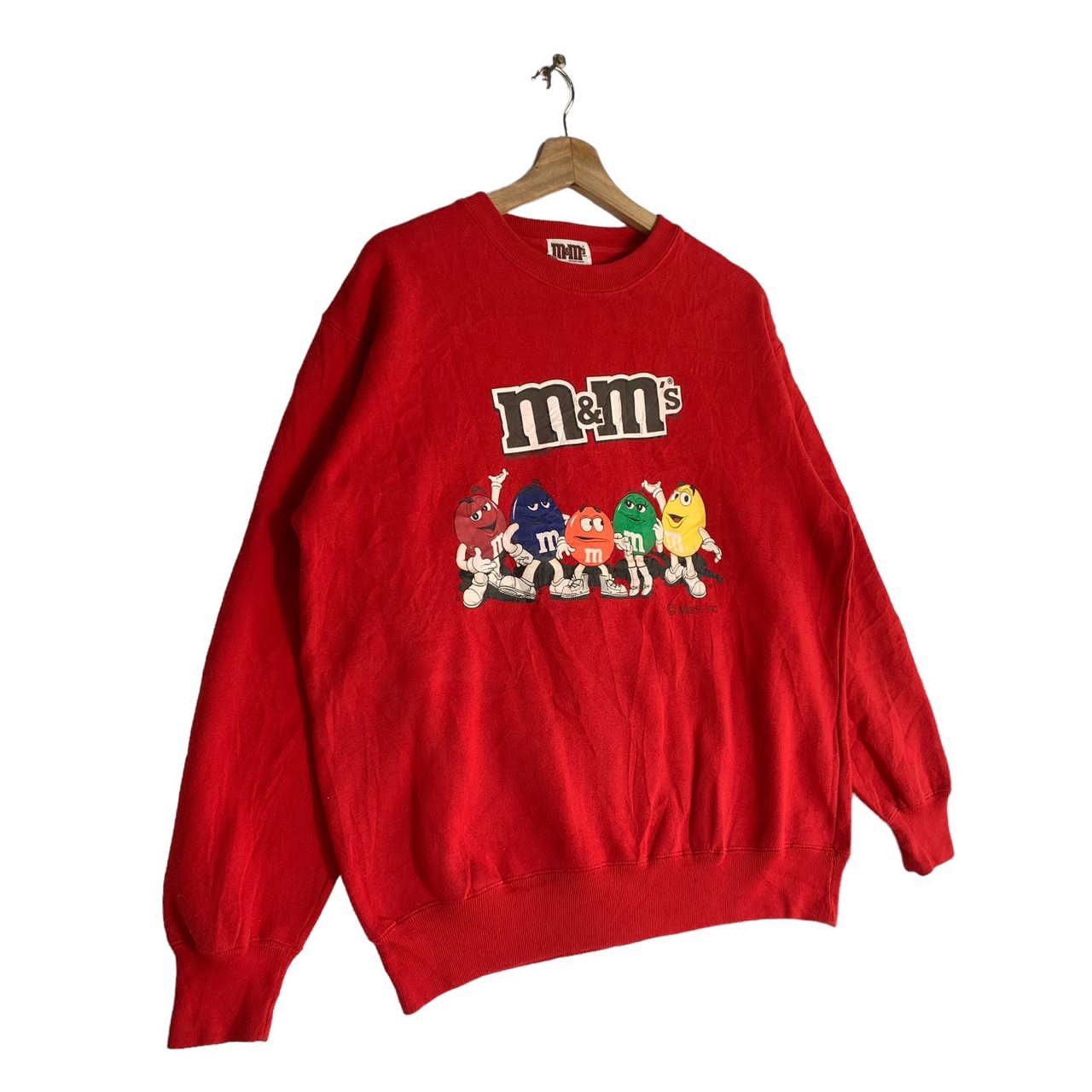【MAATEE & SONS】Vintage sweat shirt RED 3 Vintage M&m's Sweatshirt,medium Size,red Color,crewneck