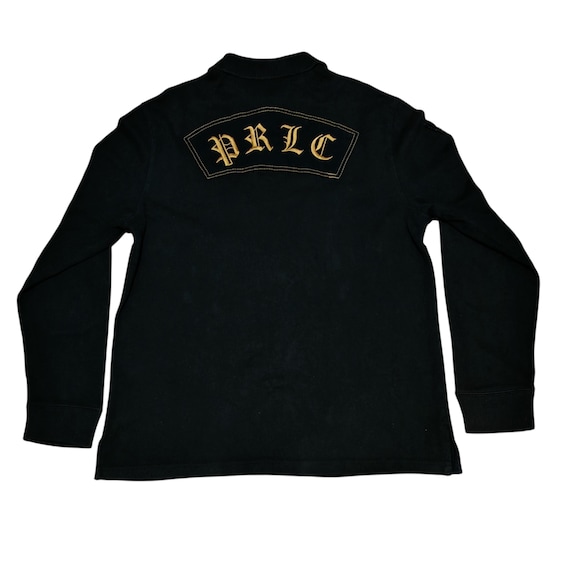 Vintage Polo Ralph Lauren Prlc Black Long Sleeve Rugby Shirt