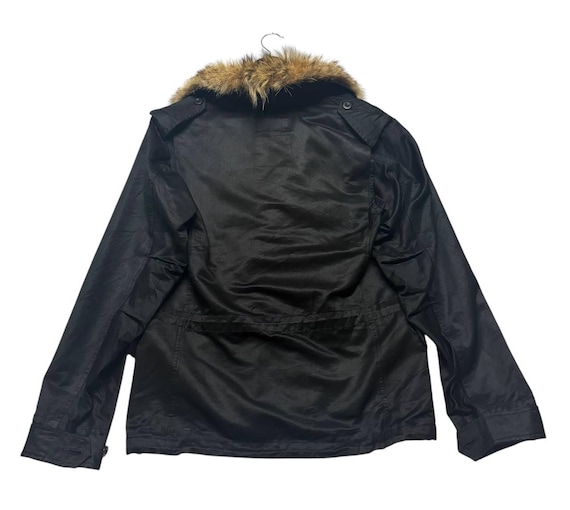 Vintage CABANE De ZUCCA Military Field Jacket Black Multi Pocket