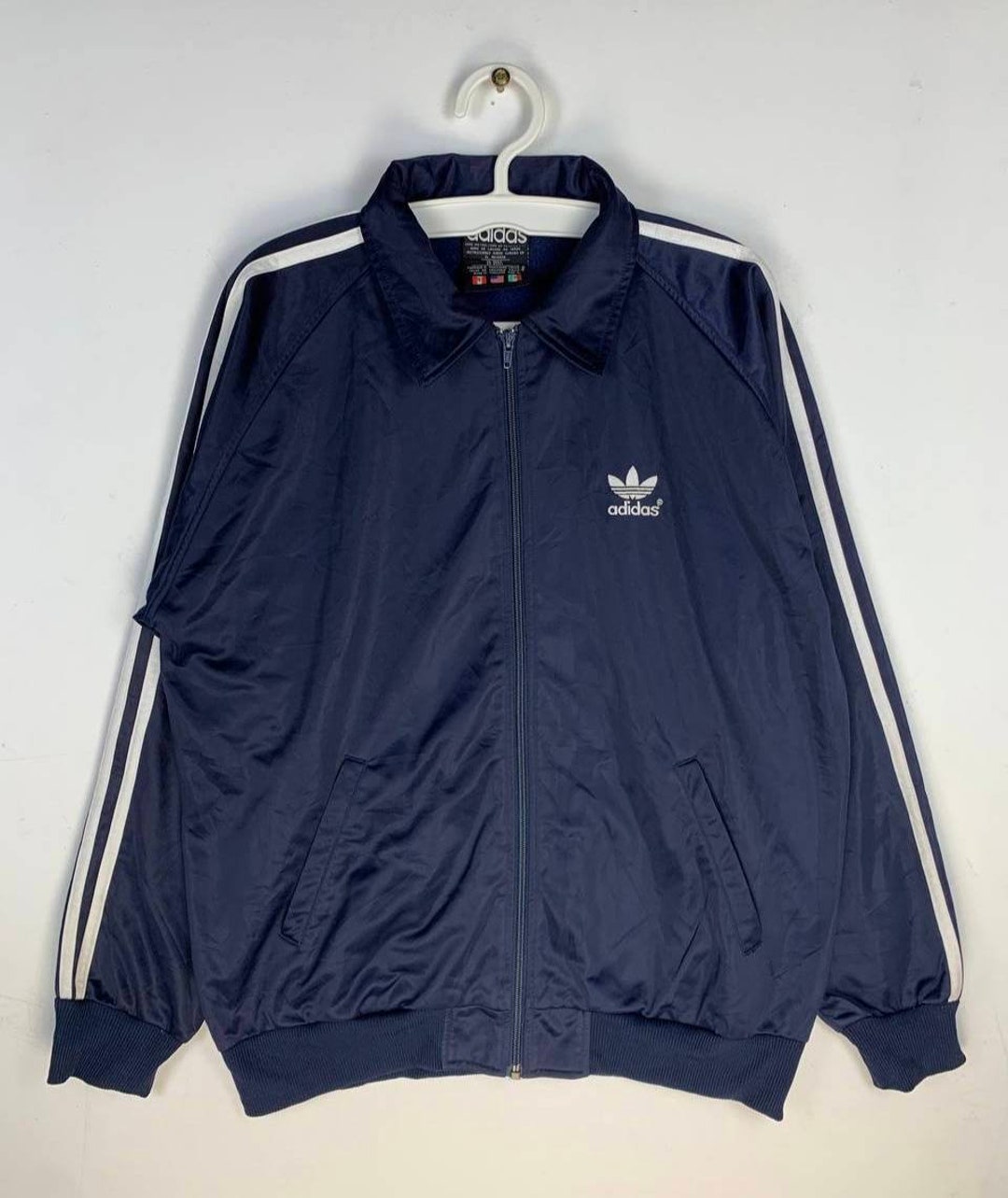 Adidas Navy Blue Track Top Jacket Made in Thailand - Etsy Canada