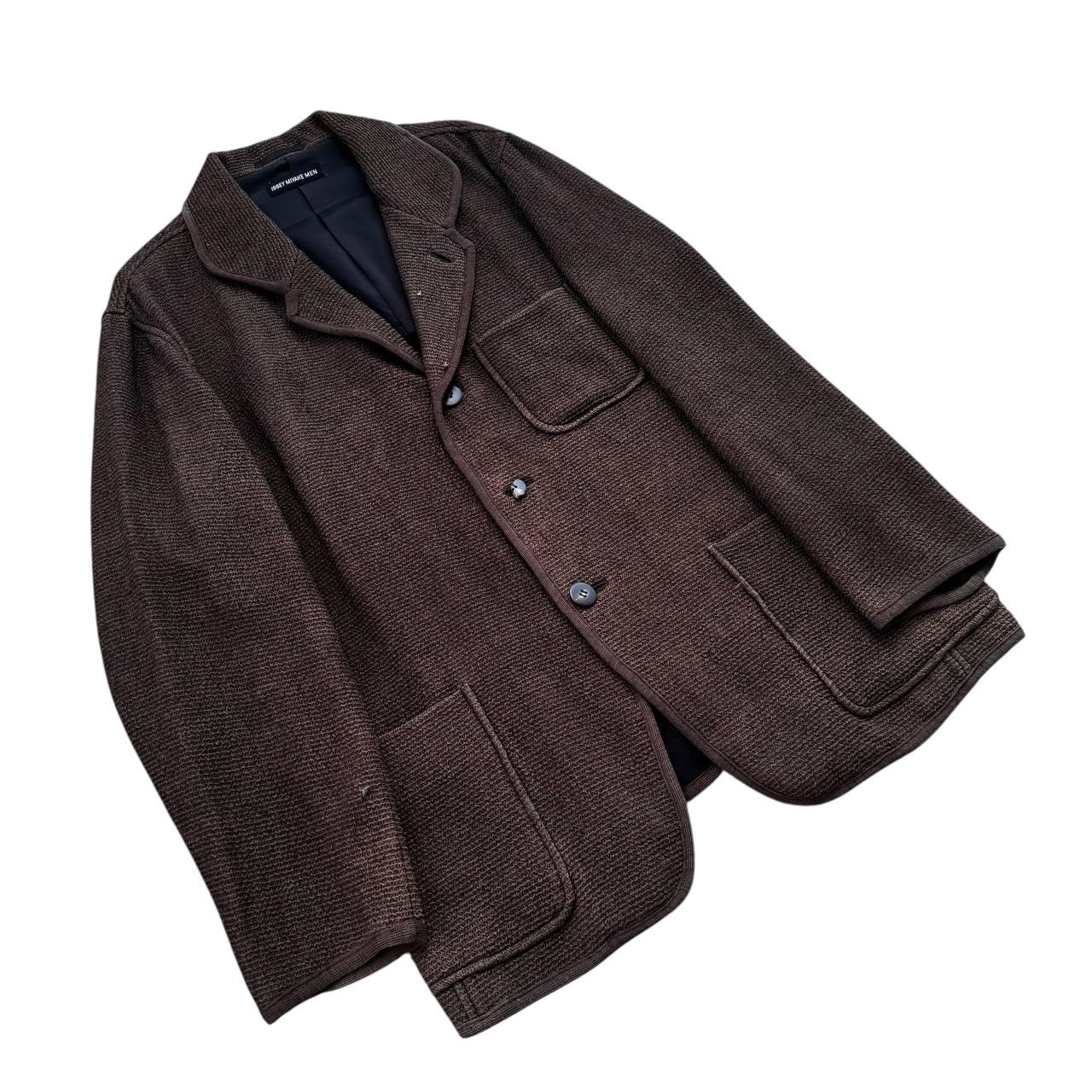ISSEY MIYAKE MEN 90s 97AW ツイード ジャケット Vintage Issey Miyake Men Brown Textured Blazer Japanese Designer