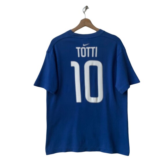 Nike Italia 10 Totti Tee Shirt Taglia media Colore blu Nike Football Nike Soccer Italia Team Regalo Etsy Italia