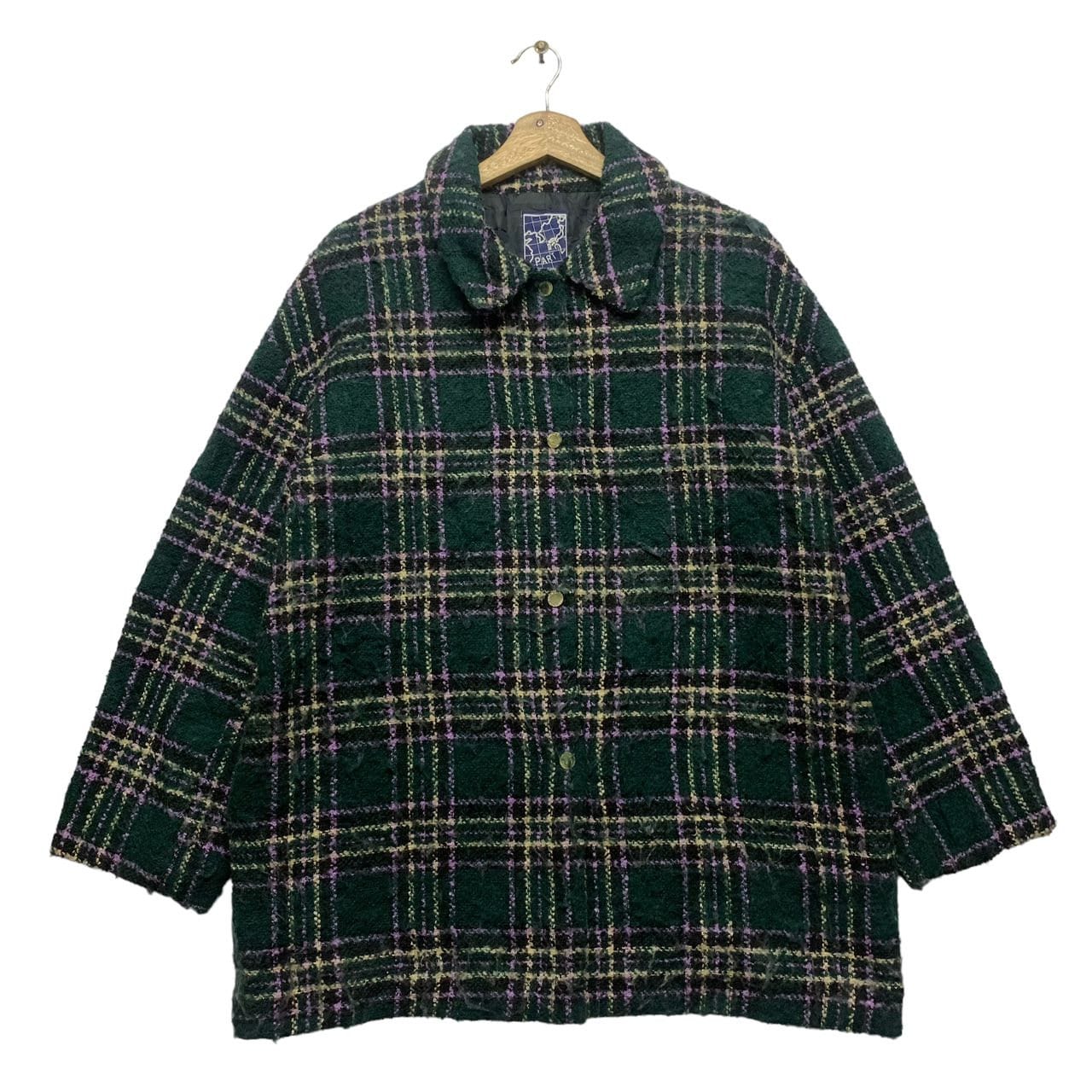 Vintage Part 2 by Junko Shimada Plaid Wool Jacket,japanese