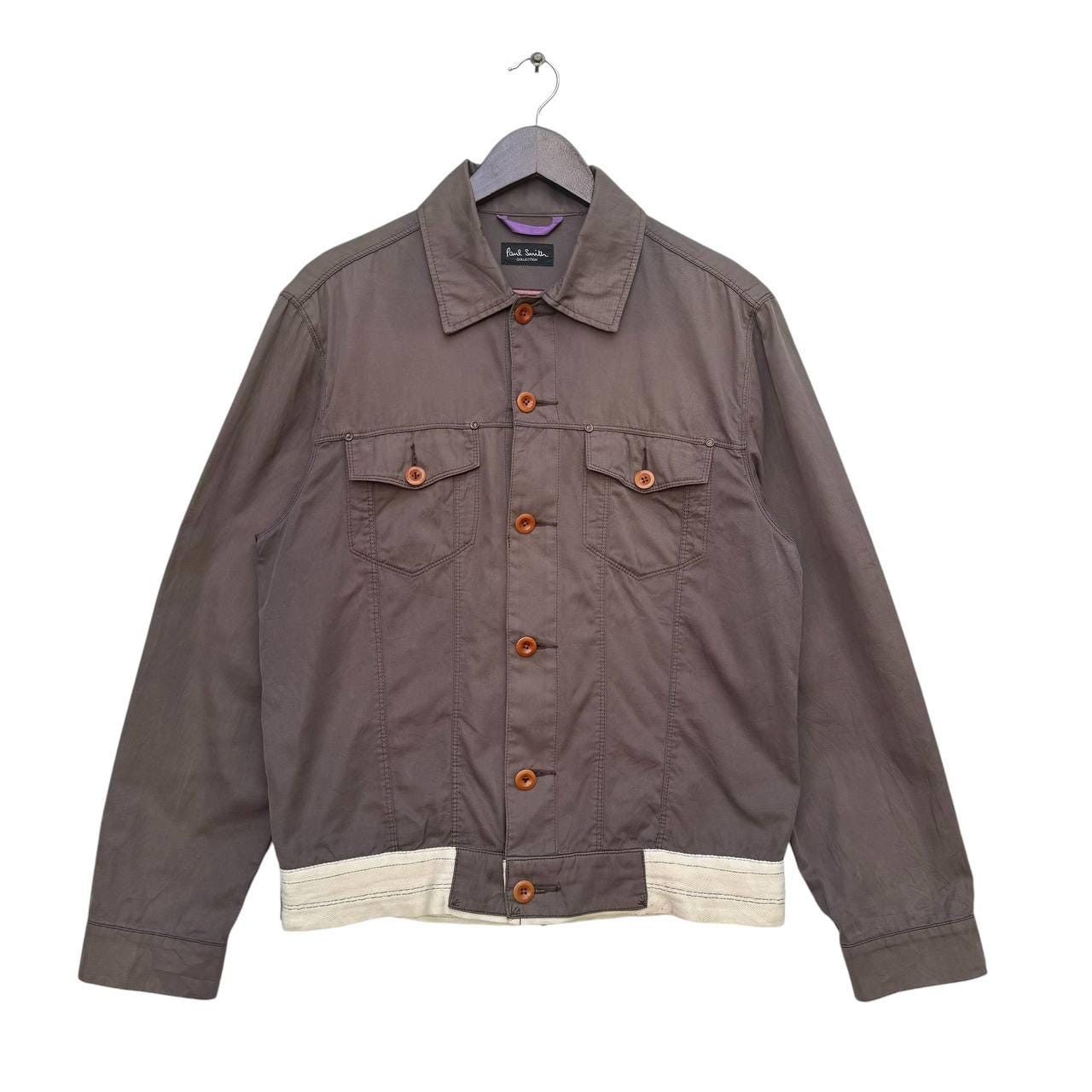 Paul Smith, Vintage Paul Smith Casual Button Up Jacket,Large Size,Lightweight Jacket,Vintage Outerwear,Classic Workwear