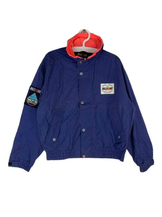 三菱 ラリーアート ジャケット 希少 三菱ラリーアート ナイロン