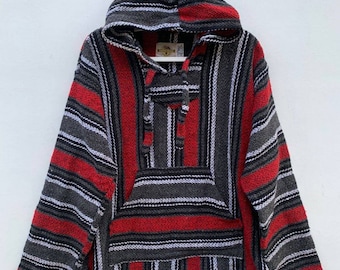 Vintage 1990s Earth Ragz Baja Hoodie / 90s Hoodie / Vintage