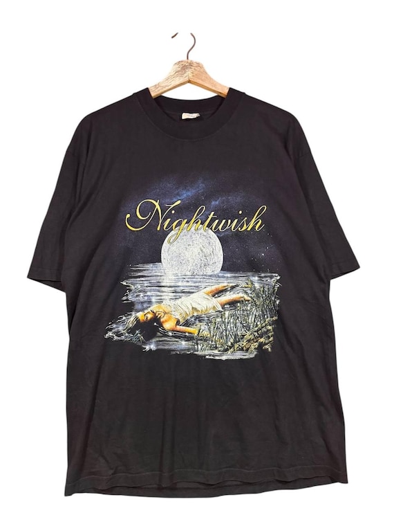 Vintage Nightwish Band T-shirt Black Oceanborn Album Art Gothic