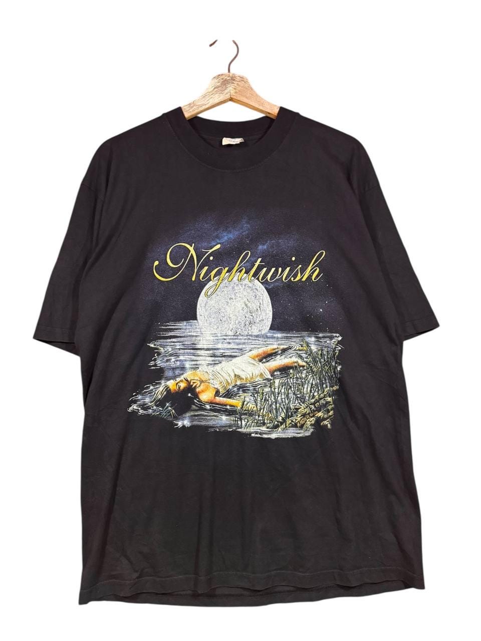 Vintage Nightwish Band T-shirt Black Oceanborn Album Art Gothic 