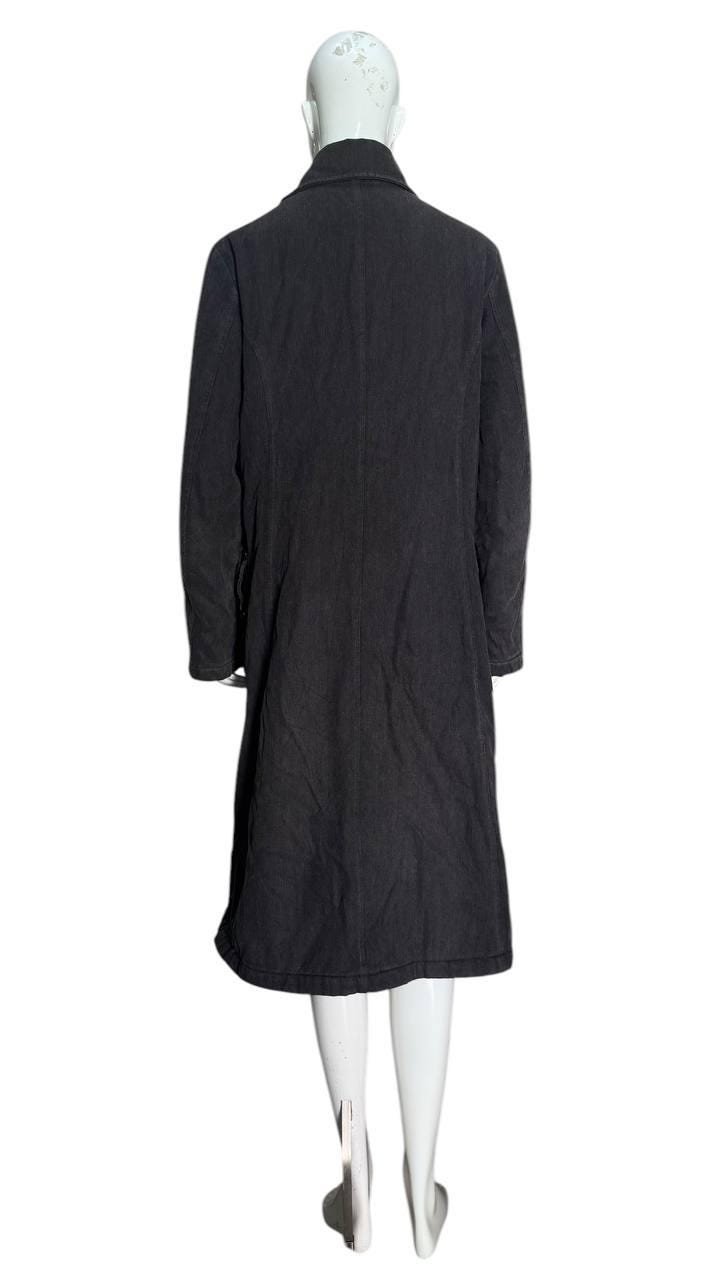 ジャケット・アウター vintage black power shoulder long coat Amazon.com: Men's Double Breasted Long Trench Coat Business