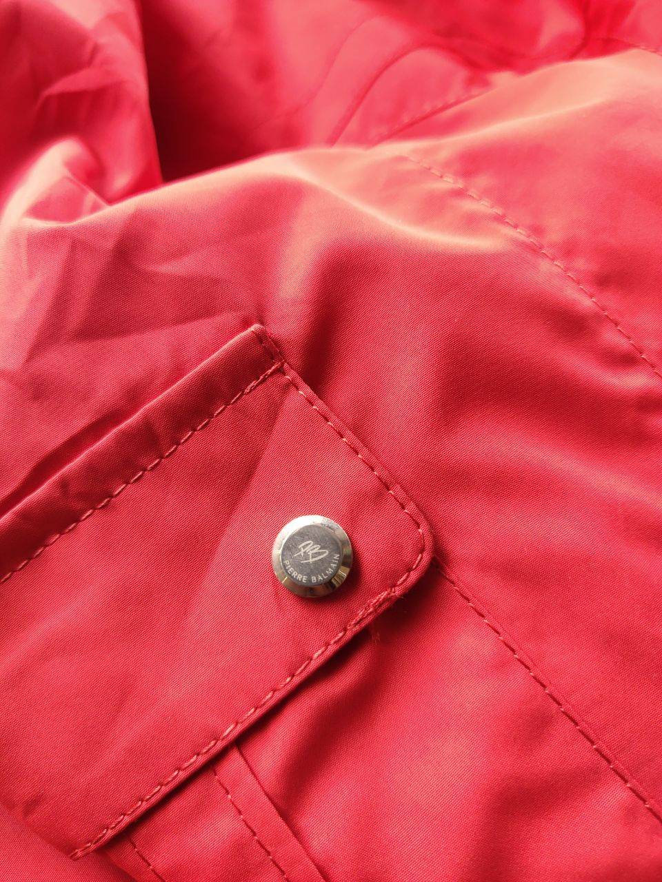 Pierre BALMAIN 赤 ウール ダブル コート ジャケット N535 Pierre BALMAIN 赤 ウール ダブル コート ジャケット N535