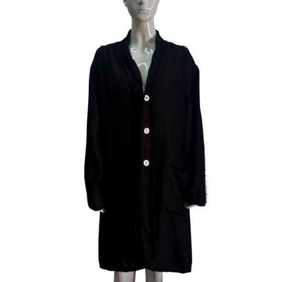 オープンフロントアウター　イッセイミヤケ　プランテーション ヴィンテージ日本ブランド プランテーション イッセイミヤケ ブラック