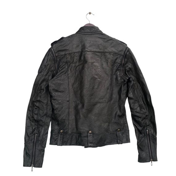 Vintage Japanese Brand Tete Homme Leather Jacket,retro