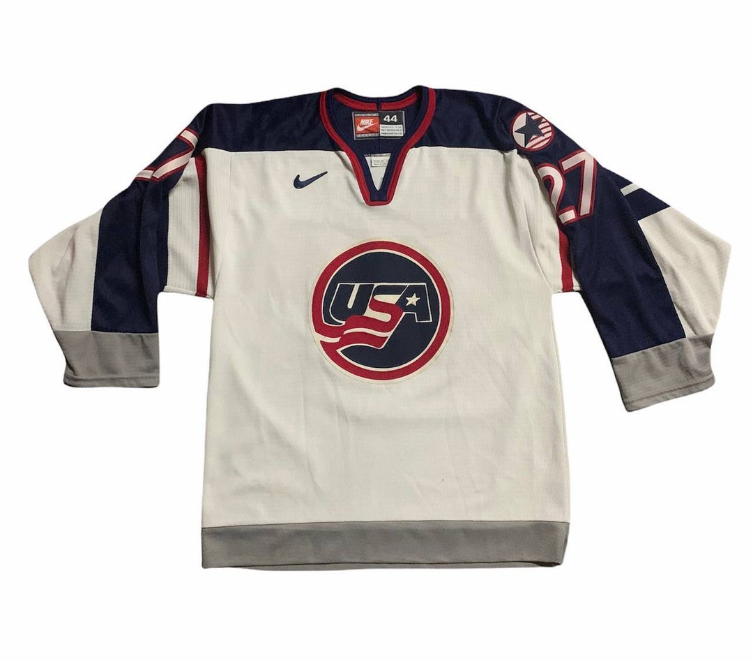 Vintage Nike Usa Ice Hockey Team roenick Player Issue Jersey Made in Canada Etsy