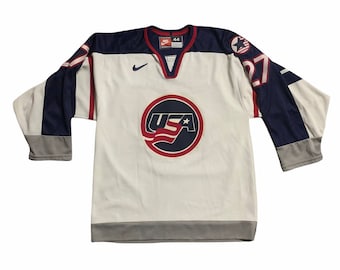 Vintage Nike Usa Ice Hockey Team #roenick Player Issue Jersey Made  