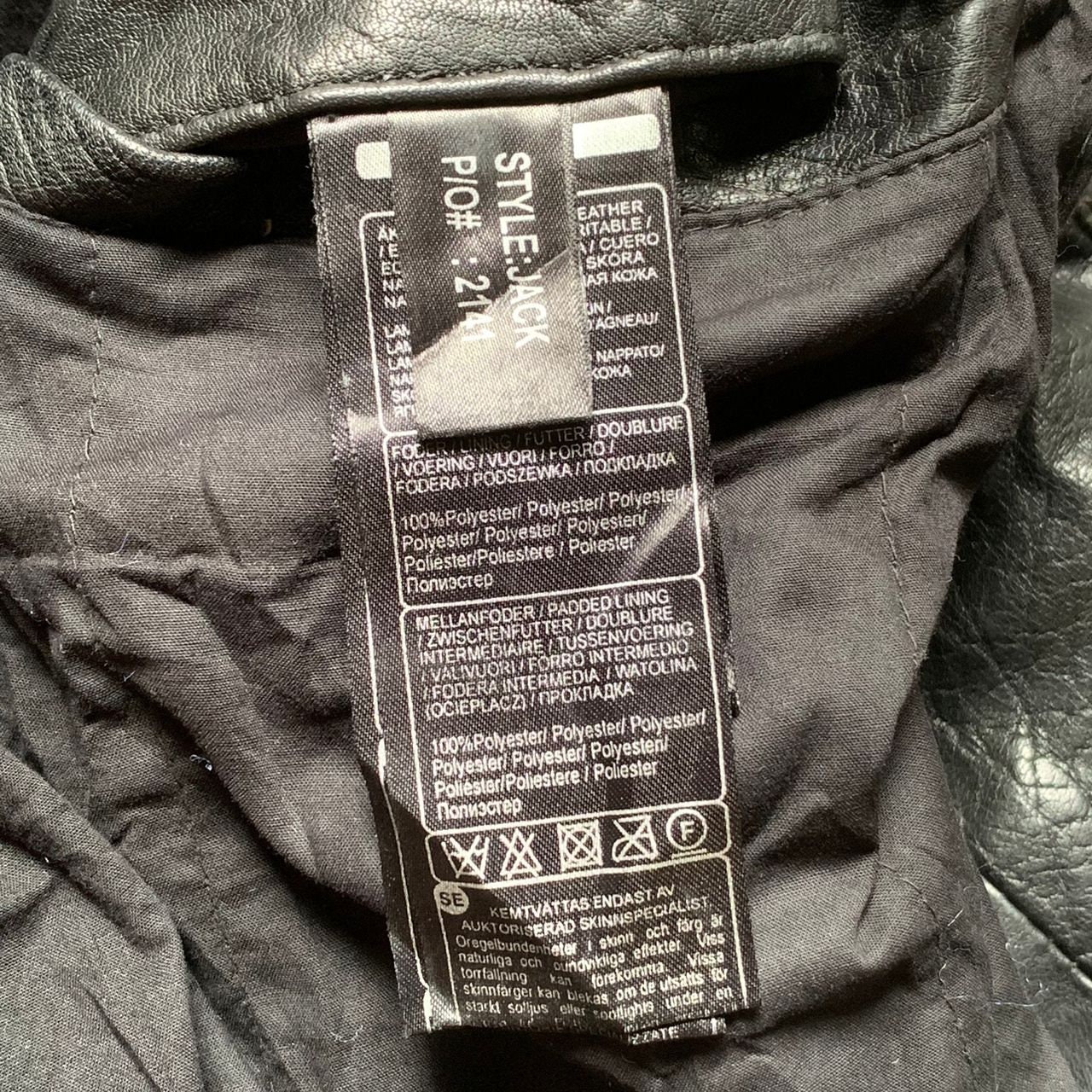 Vintage SAKI Sweden Leather Jacket Black Color - Etsy