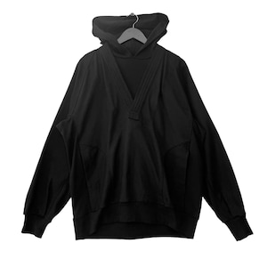 Kusakura Sashiko Kimono pulower z kapturem, japońska marka, minimalistyczny styl, obszerna bluza z kapturem, sweter z kapturem