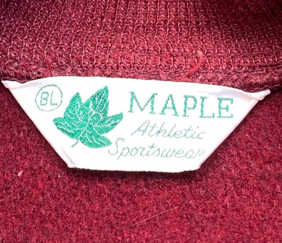 Vintage 60s 70s Maple Varsity Baseball Bears Wool… - image 8