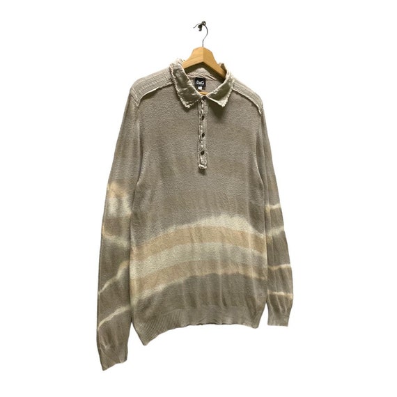 Nice D&G Dolce And Gabbana Knit Distressed Sweater - image 3