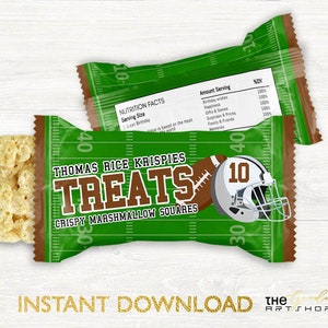 Football Rice Krispies treats, Football rice treats, Football favors, Soccer rice Krispies treats, Football Birthday Theme,  Football Party