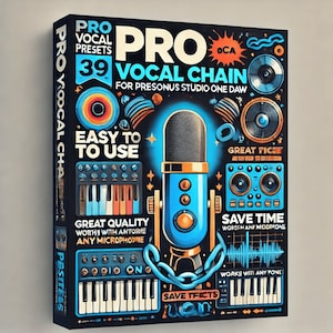 Studio One Pro Vocal Chain Presets: Inspired by Gunna, Juice WRLD, Lil Tecca, Travis Scott, and Post Malone, vocal effects