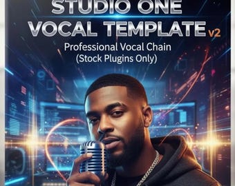 Studio One Vocal Template: Pro Vocal Chain, Stock Plugins (Instant Download)